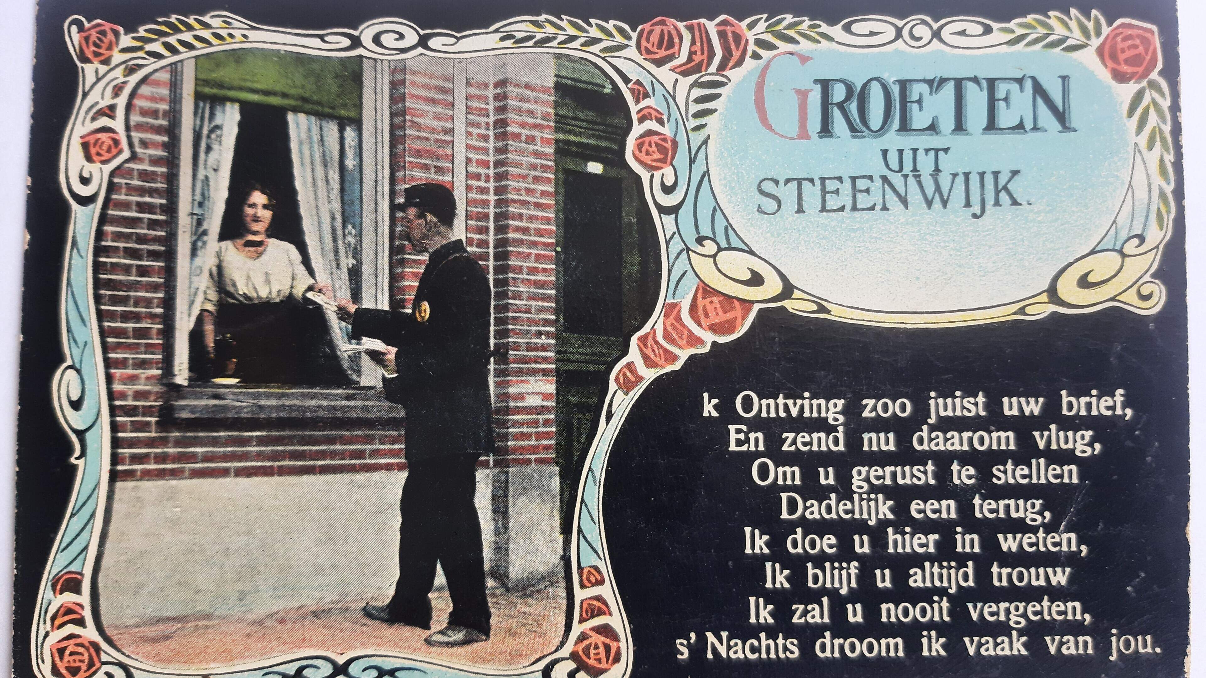 Beeld uit het verleden: fantasiekaart ’Groeten uit Steenwijk’
