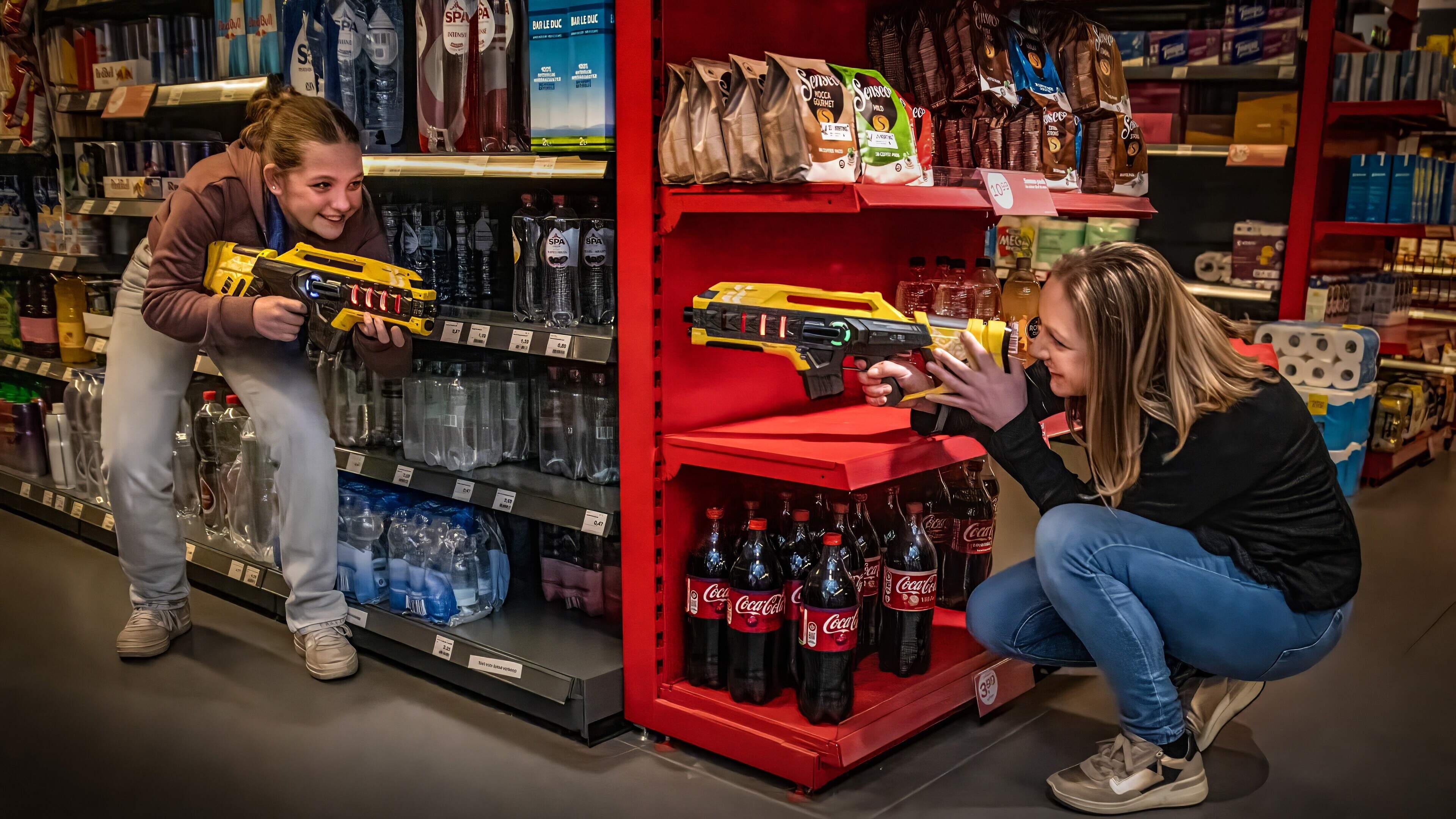 Lasergamen tussen de schappen: Spar Steenwijkerwold pakt uit met uniek evenement