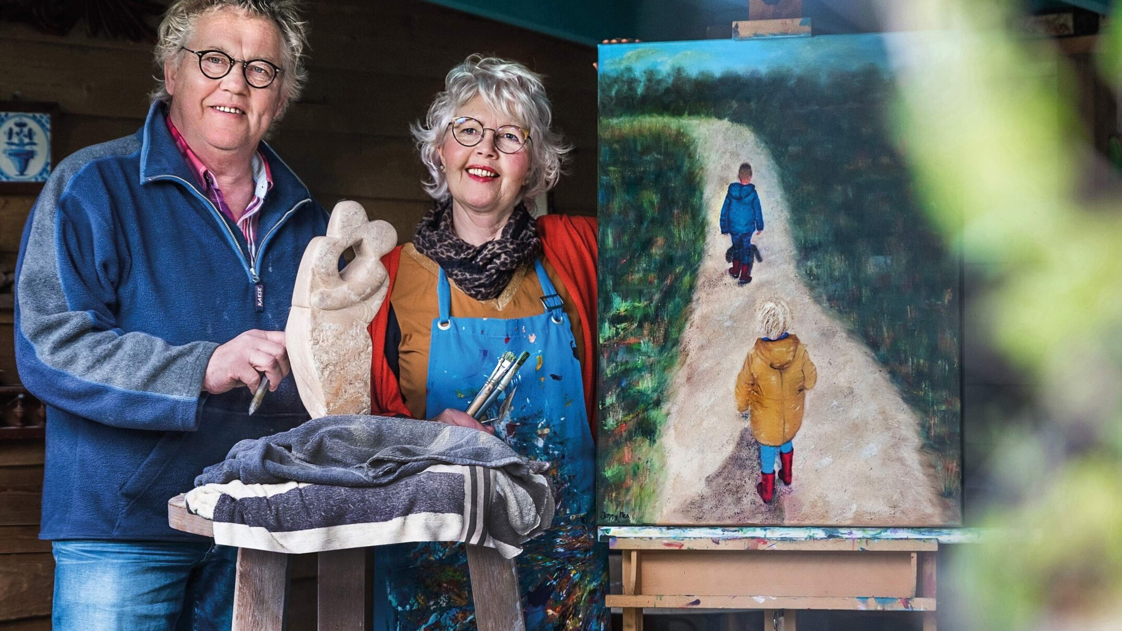Duo Expo In Kleur & Beeld: gezamenlijke expositie van Jenny Nes & Jaap Mones in het Kulturhus
